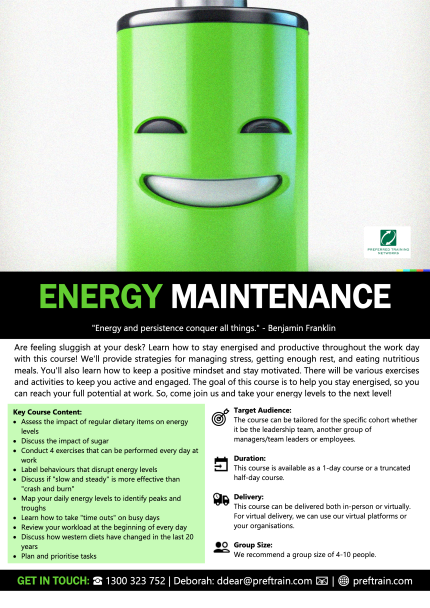 Energy Maintenance