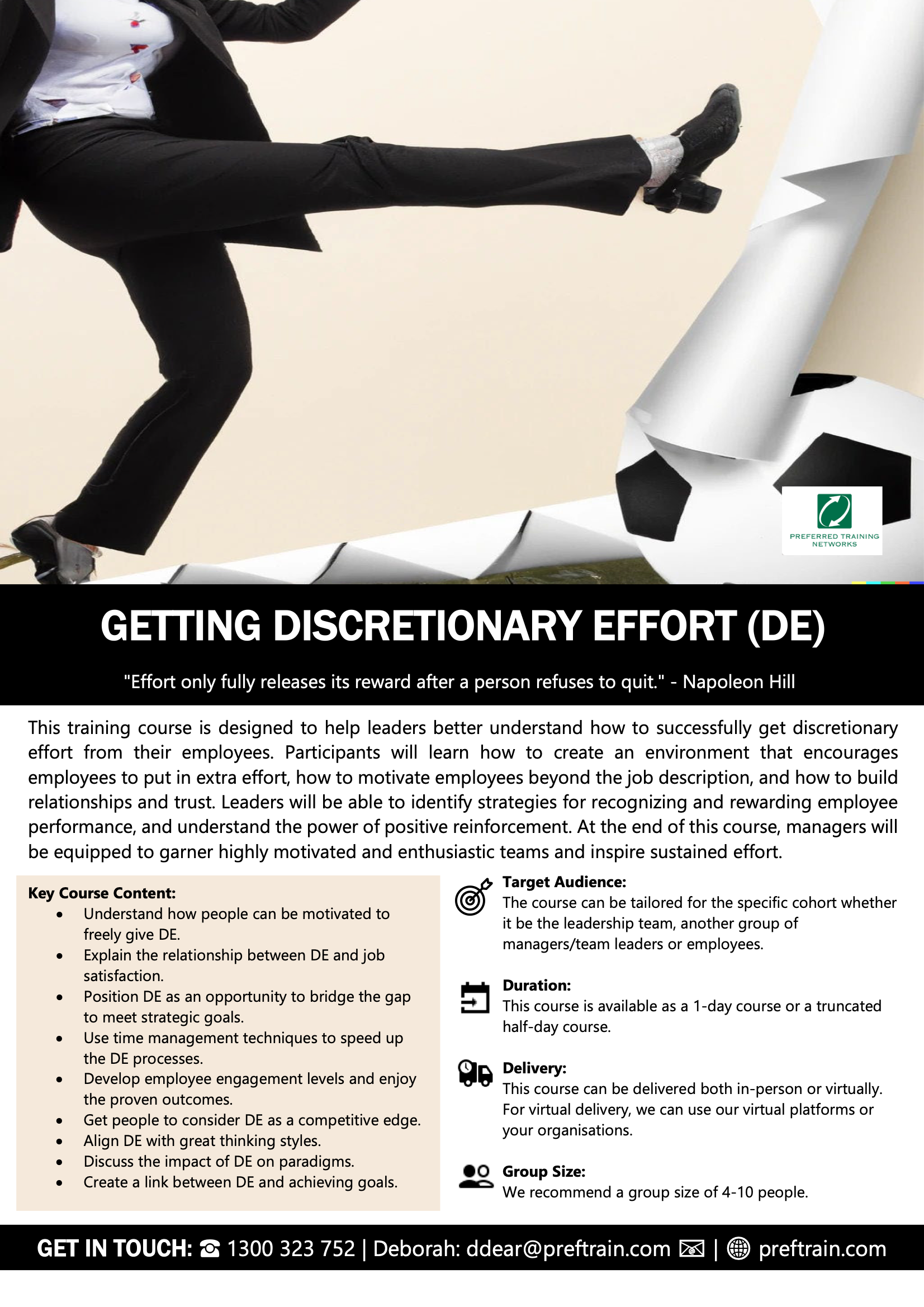 Getting Discretionary Effort (DE)