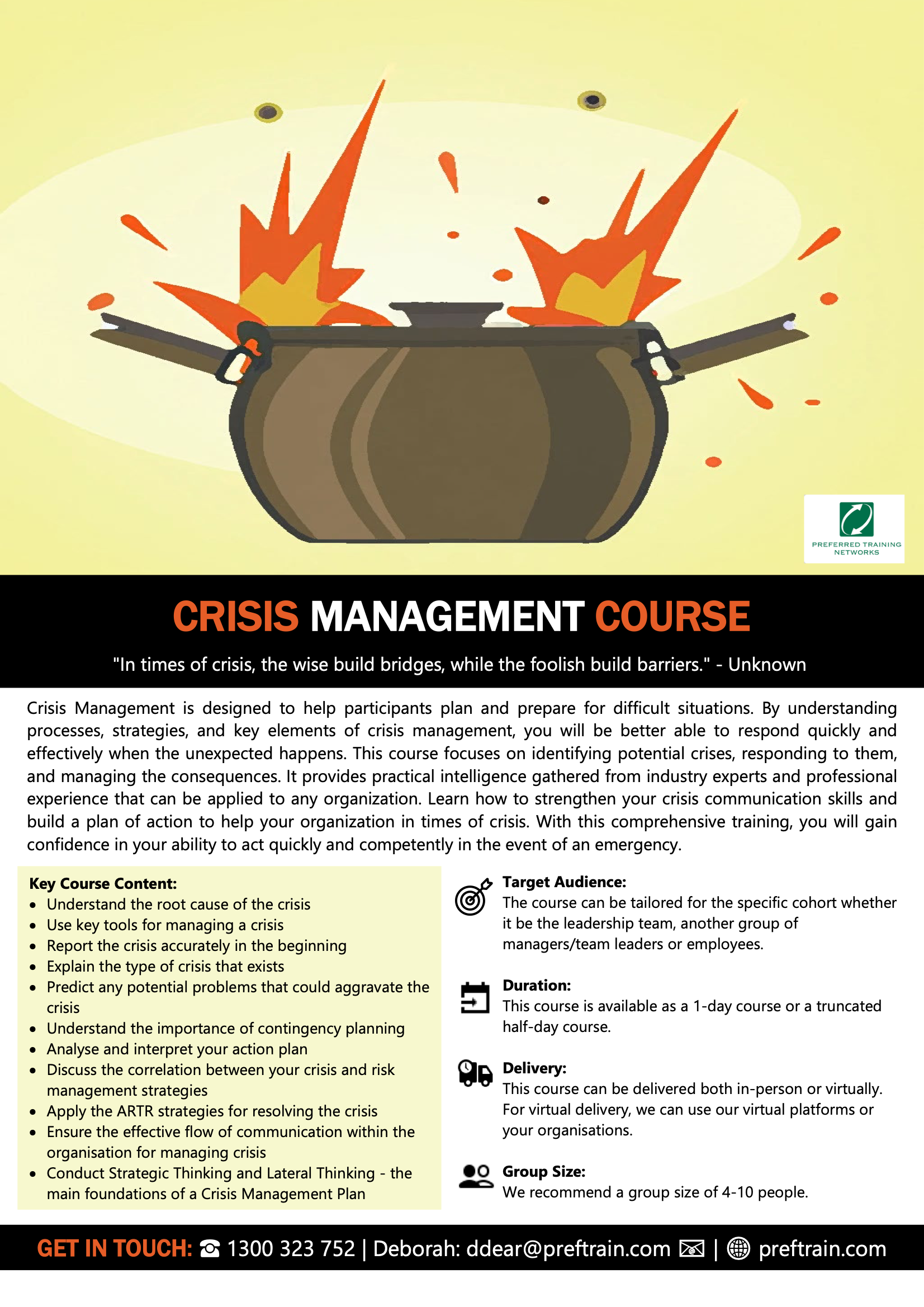 Crisis Management Training  Workplace Crisis Management