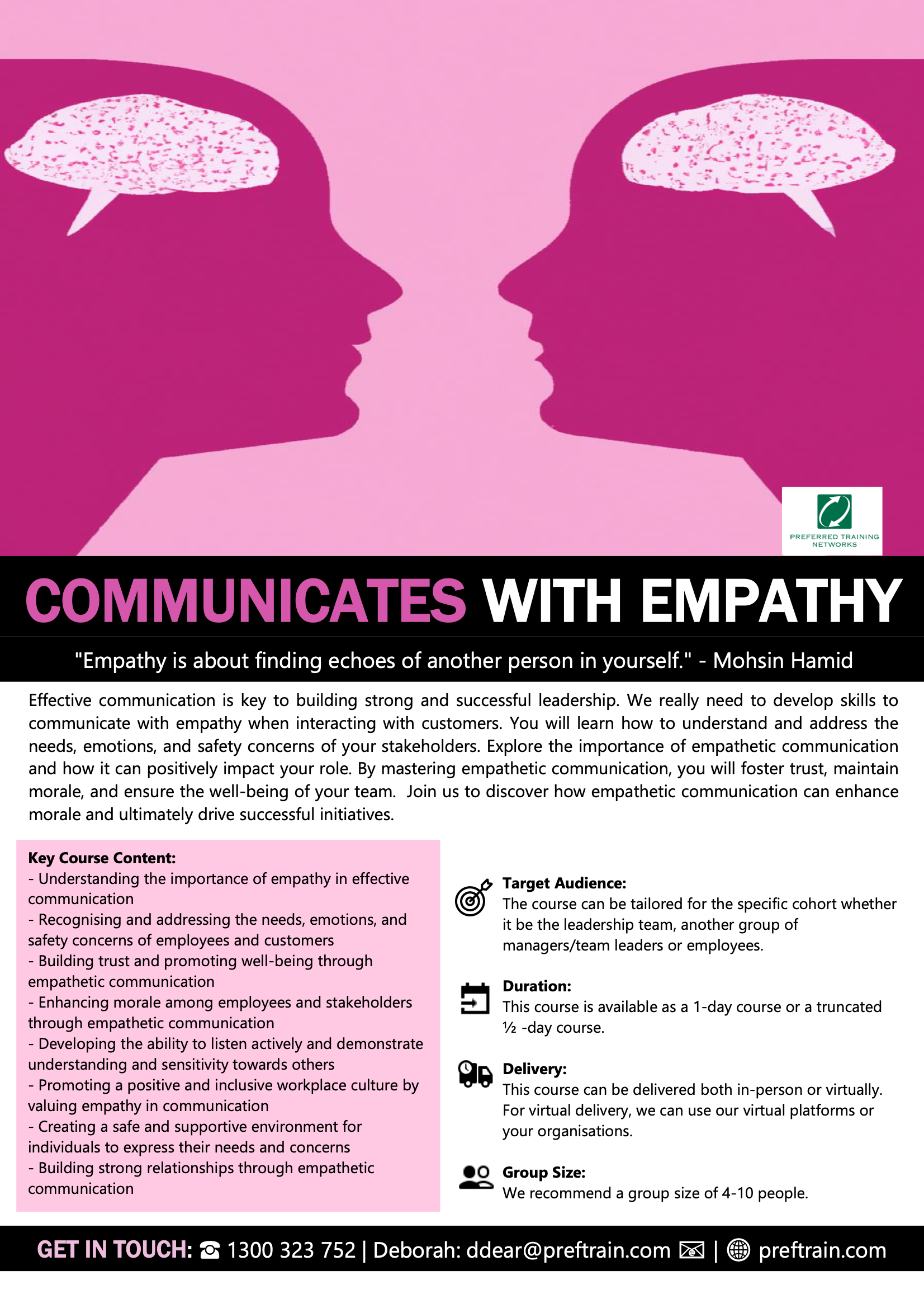 Communicates with Empathy